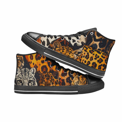 MEN'S Animal Print High Top Canvas Surreal Shoes