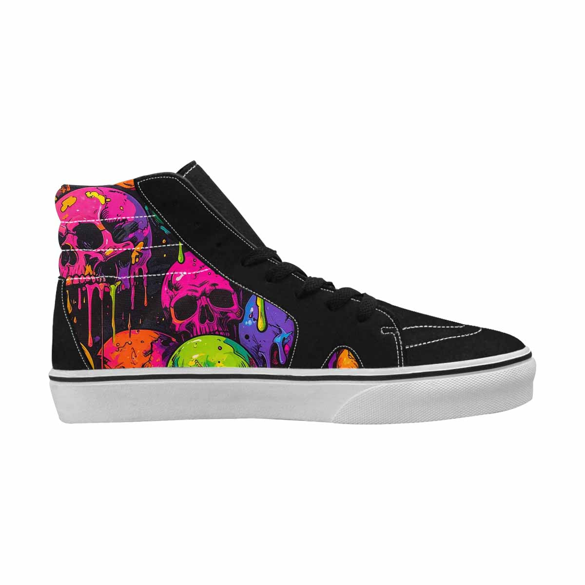MEN'S Vibrant Camo 1000 S High Top Canvas Melting Art Custom Sneakers