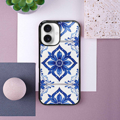 iPhone 16 Case — Mexican Talavera Tile Pattern Floral Geometric, Unique Phone Case Design