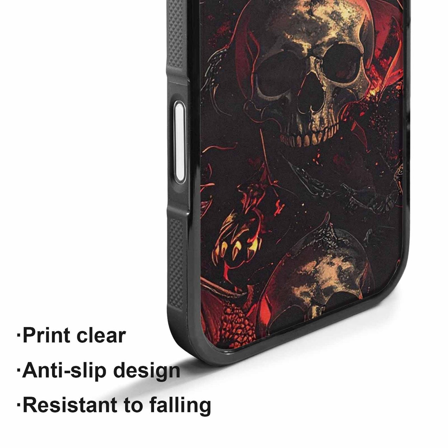 iPhone 17 Case — Skull Dark Art Gothic Print Gothic, Custom Printed Phone Case