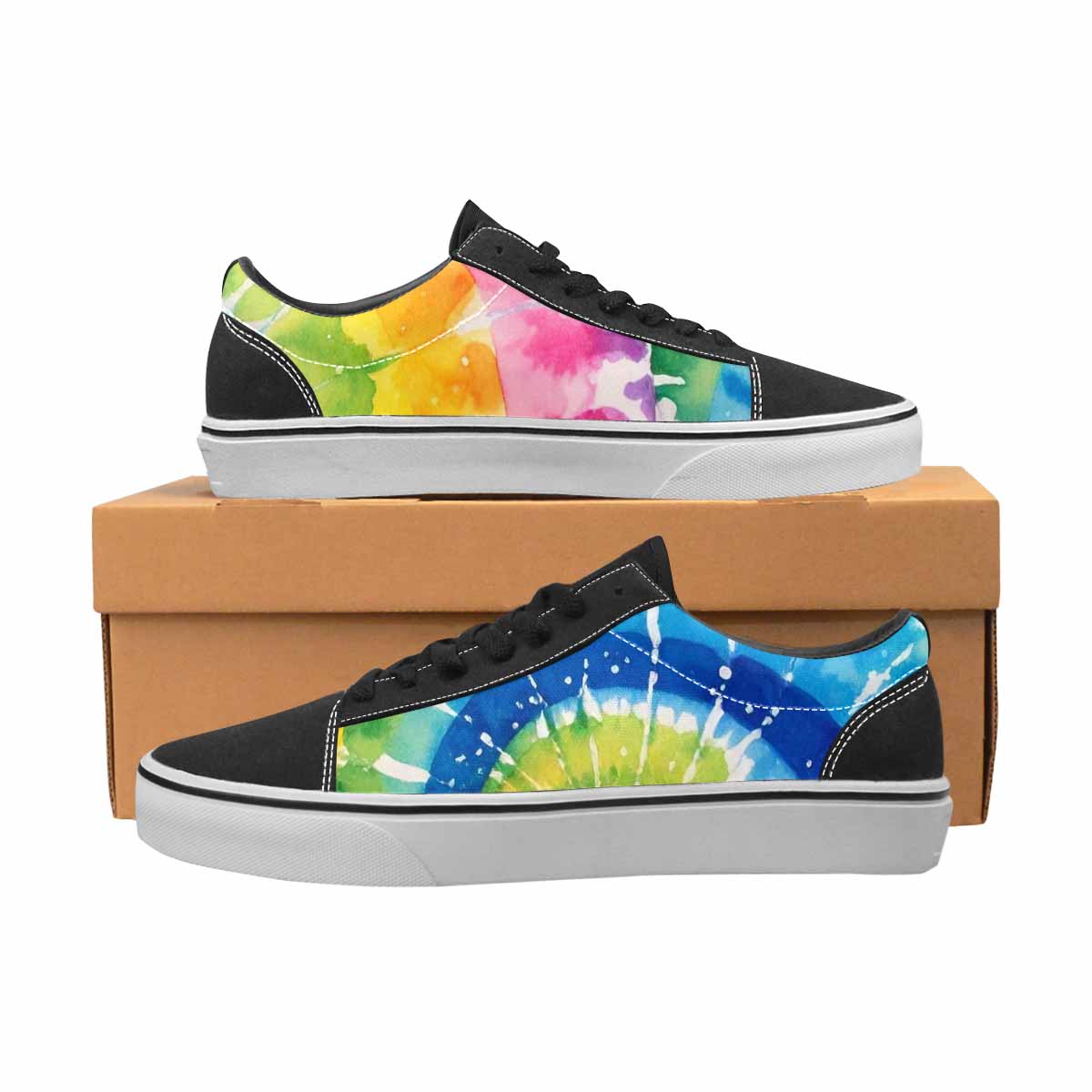 WOMEN'S Tie Dye - Canvas Lace-Up Vivid Shoes