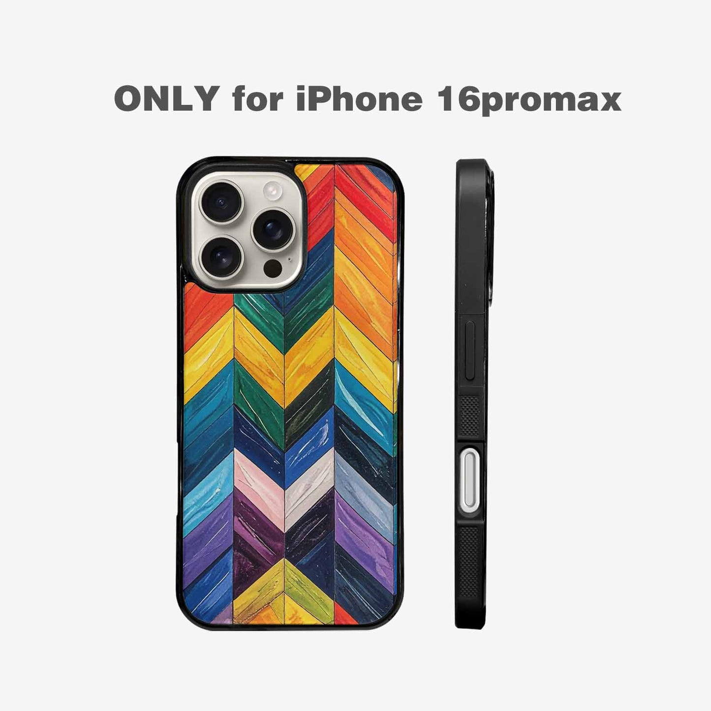 iPhone 16 Pro Max Case — Progress Pride Flag Color Theme Small, Custom Made Phone Cover