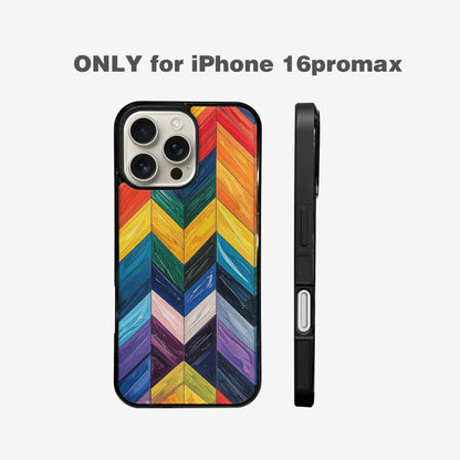 iPhone 16 Pro Max Case — Progress Pride Flag Color Theme Small, Custom Made Phone Cover