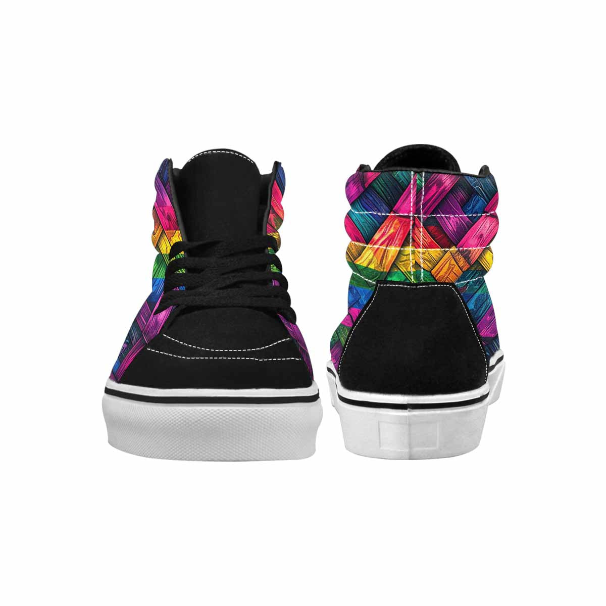 WOMEN'S Polysexual Flag Color High Top Canvas Dreamcore Custom Shoes