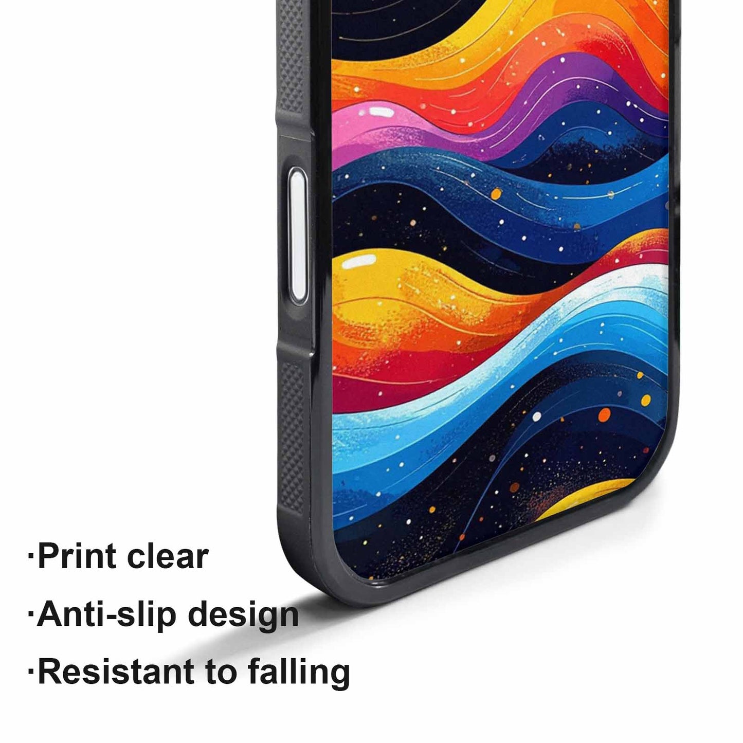 iPhone 17 Pro Case — Glossy Winter Wave Seamless Cartoon Cute, Custom Phone Case