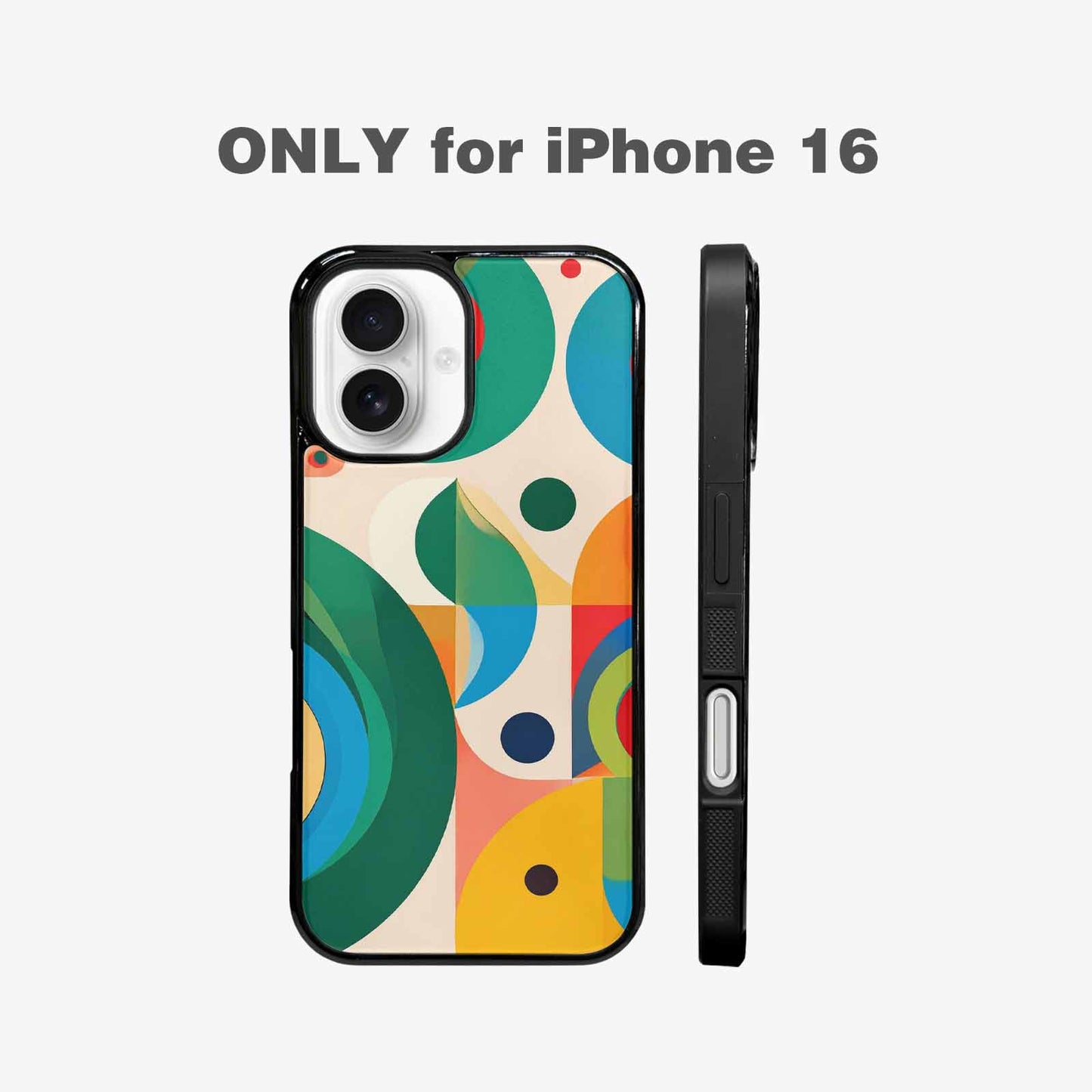 iPhone 16 Case — 1960s Mod Cartoon Art Pattern, Custom Art Phone Cover