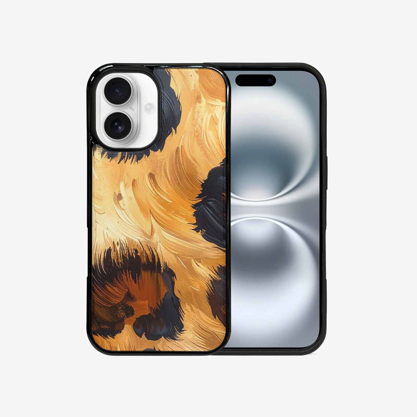 iPhone 16 Case — Leopard Soft Airbrush Gradient, Original Design Phone Case