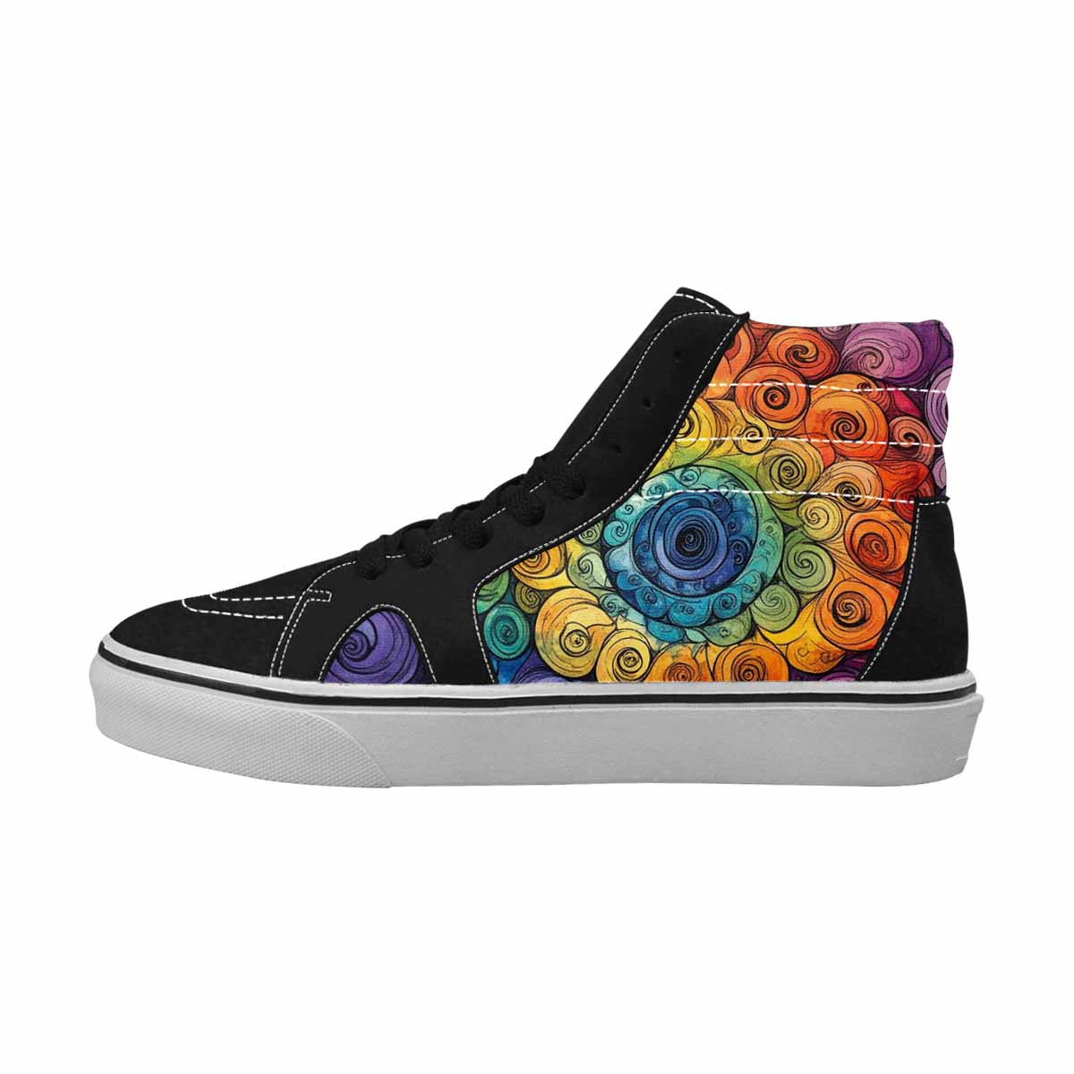 MEN'S Tie High Top Canvas Dark Academia Sneakers