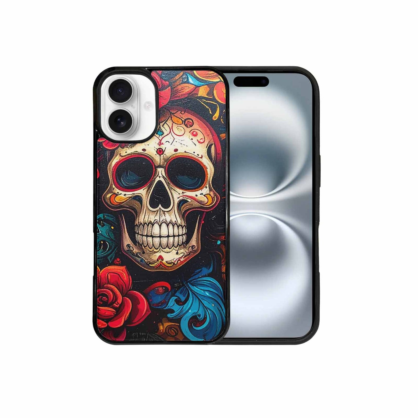 iPhone 16 Plus Case — Graffiti Skull, Original Design Phone Case