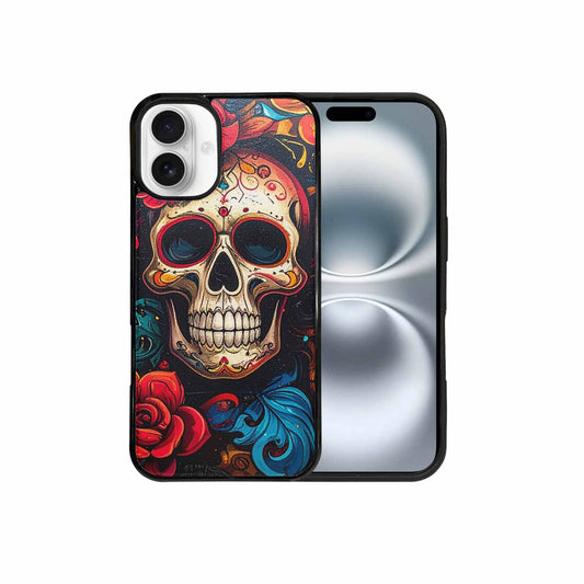 iPhone 16 Plus Case — Graffiti Skull, Original Design Phone Case
