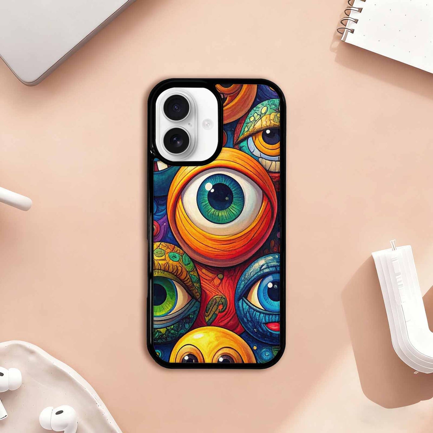 iPhone 17 Case — Seamless Tileable Pattern Of Cartoon Cute, Custom Art Phone Cover