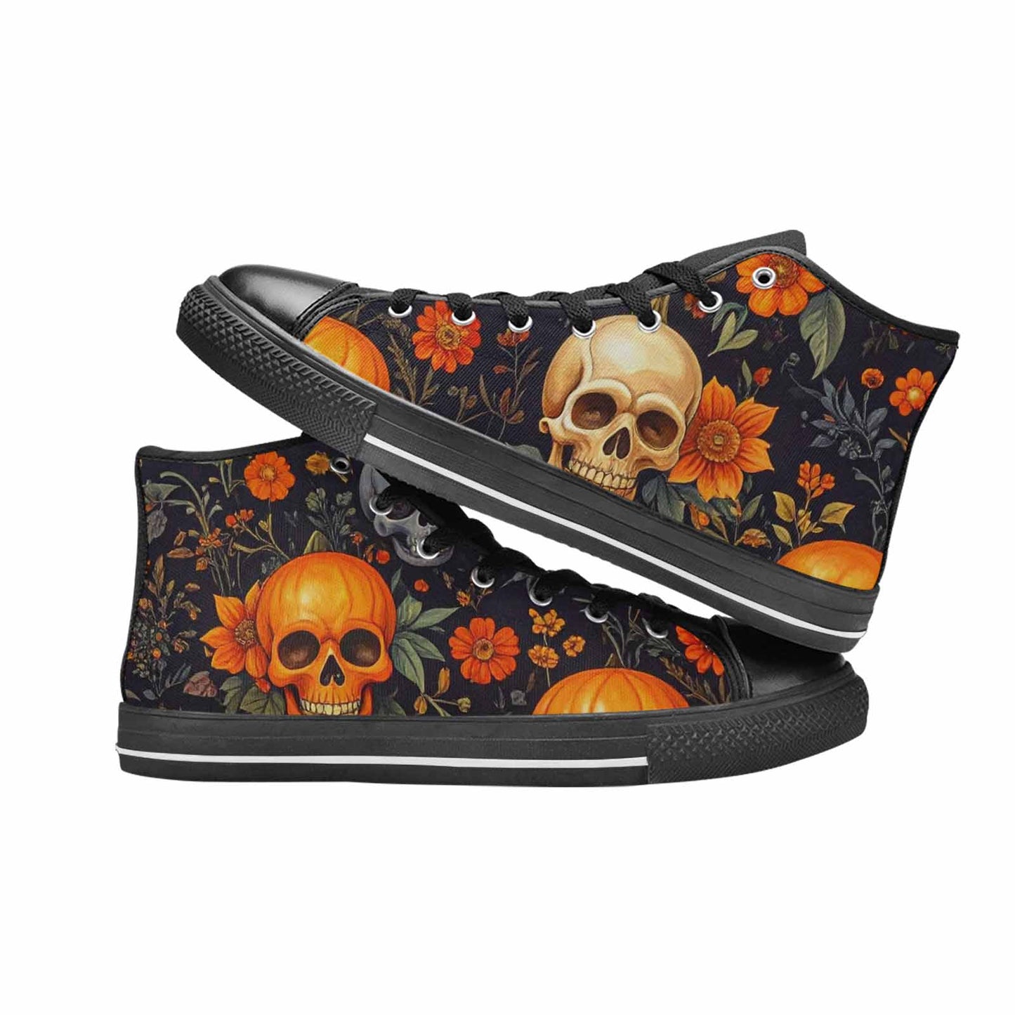 MEN'S Skulls - Halloween High Top Canvas Dreamcore Sneakers