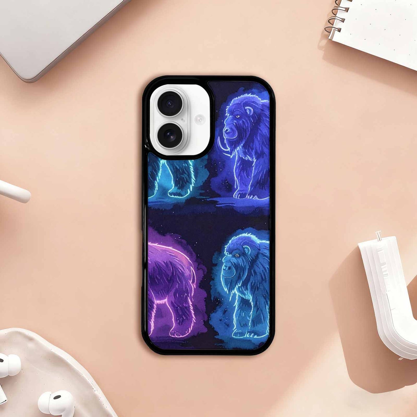 iPhone 17 Case — Watercolor Cryptid Folklore Watercolor Abstract, Customized Protective Case