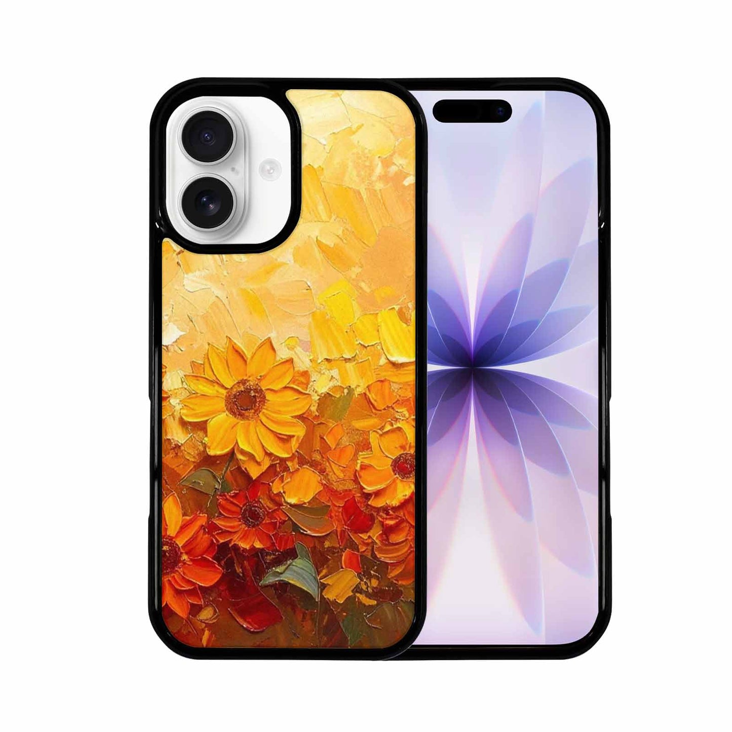 iPhone 17 Case — Impressionist Sunflower Brushstroke Pattern Floral, Custom Art Phone Cover
