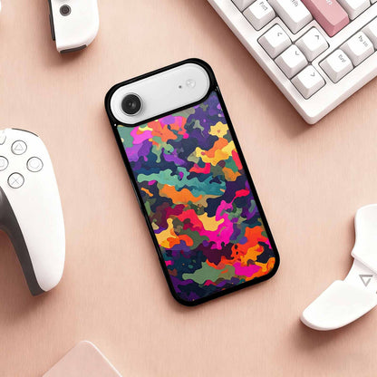 iPhone 17 Air Case — Small Military Camouflage Blotch Pattern Camo, Custom Printed Phone Case