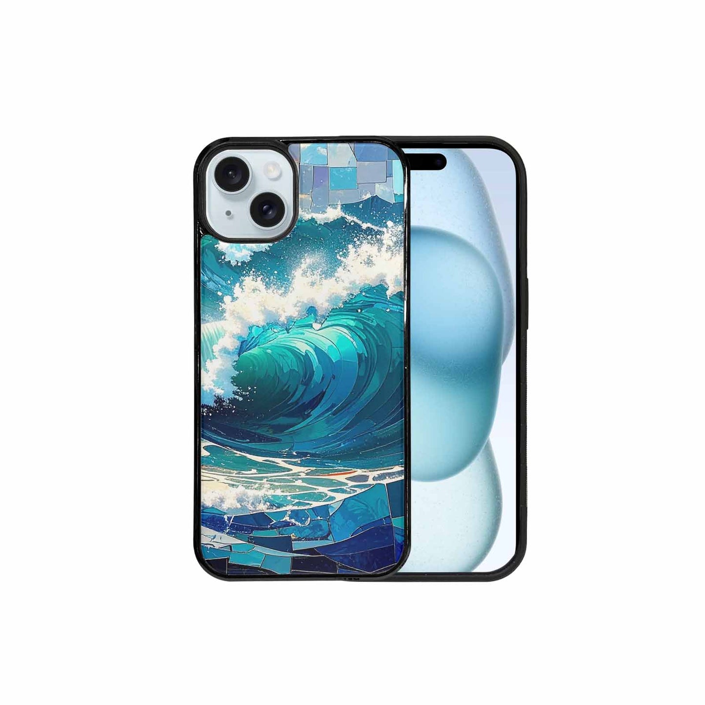iPhone 15 Plus Case — Wave Crest Splash Wave Crest Splash, Personalized Phone Case