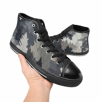MEN'S Military Camouflage Blotch High Top Canvas Vivid Sneakers