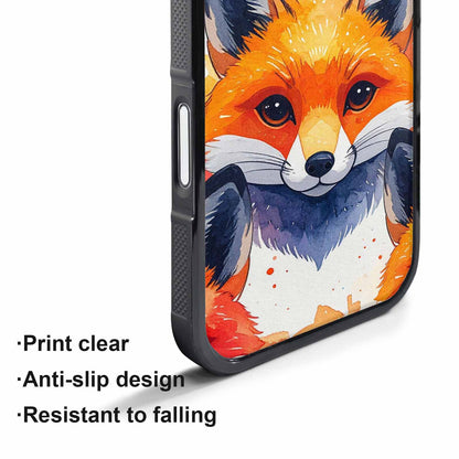 iPhone 17 Air Case — Watercolor Kawaii Fox Faces Watercolor Abstract, Custom Phone Case