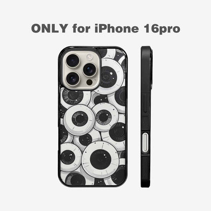 iPhone 16 Pro Case — Googly Cartoon Eyeballs Custom, Custom Made Phone Cover