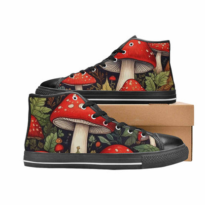 MEN'S Mushroom High Top Canvas Y2K Custom Shoes