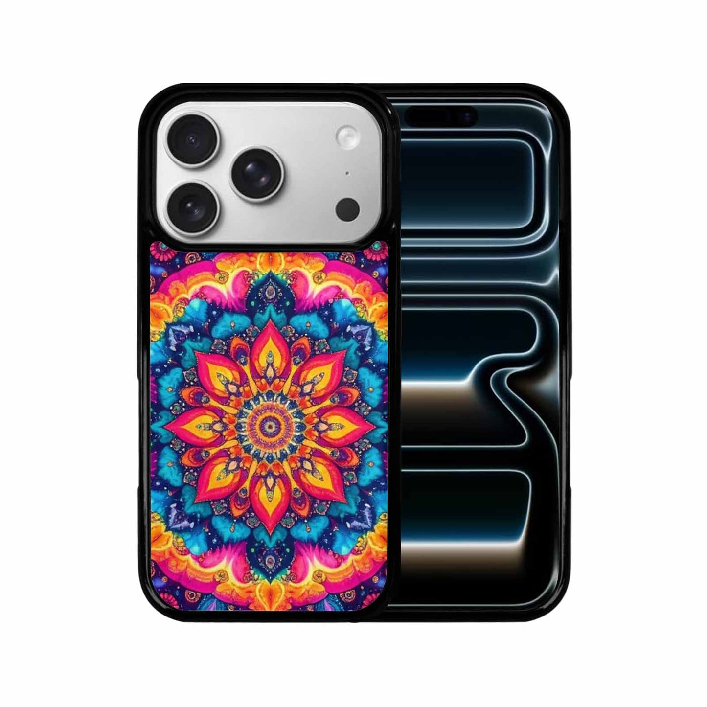 iPhone 17 Pro Case — Tie Dye Mandala Art Seamless Tie, Custom Made Phone Cover