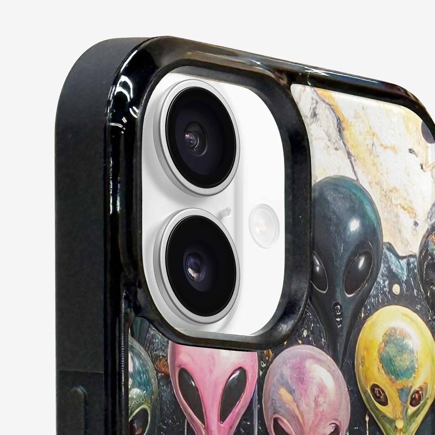 iPhone 16 Case — Aliens Marblemelting Aliens Pa, Personalized Phone Case