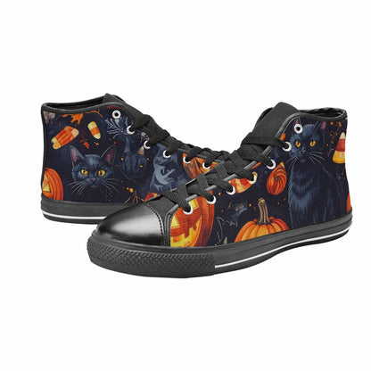 MEN'S Halloween High Top Canvas Cottagecore Custom Sneakers