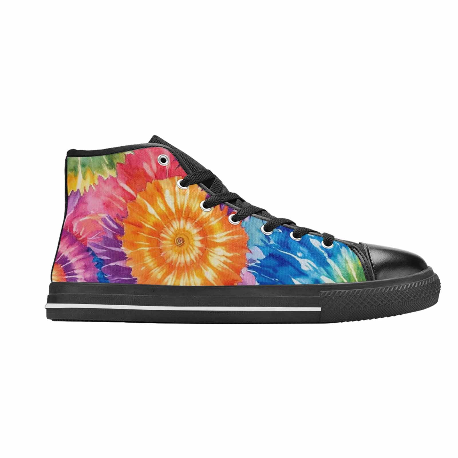 MEN'S Tie Dye Swirl High Top Canvas Dreamcore Shoes