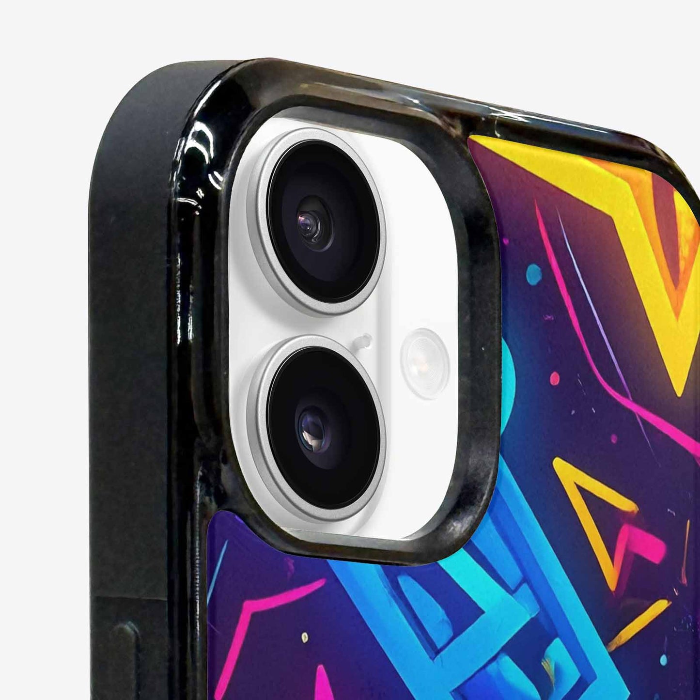 iPhone 16 Plus Case — 80s Retro Motif 80s Retro Motifs, Custom Print Case Cover