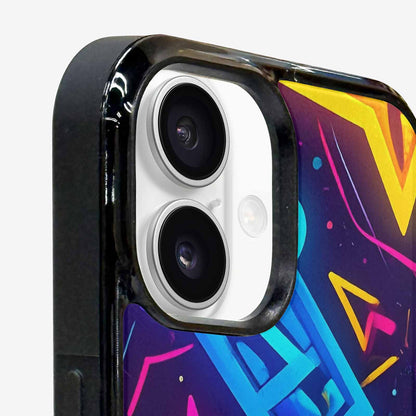 iPhone 16 Plus Case — 80s Retro Motif 80s Retro Motifs, Custom Print Case Cover