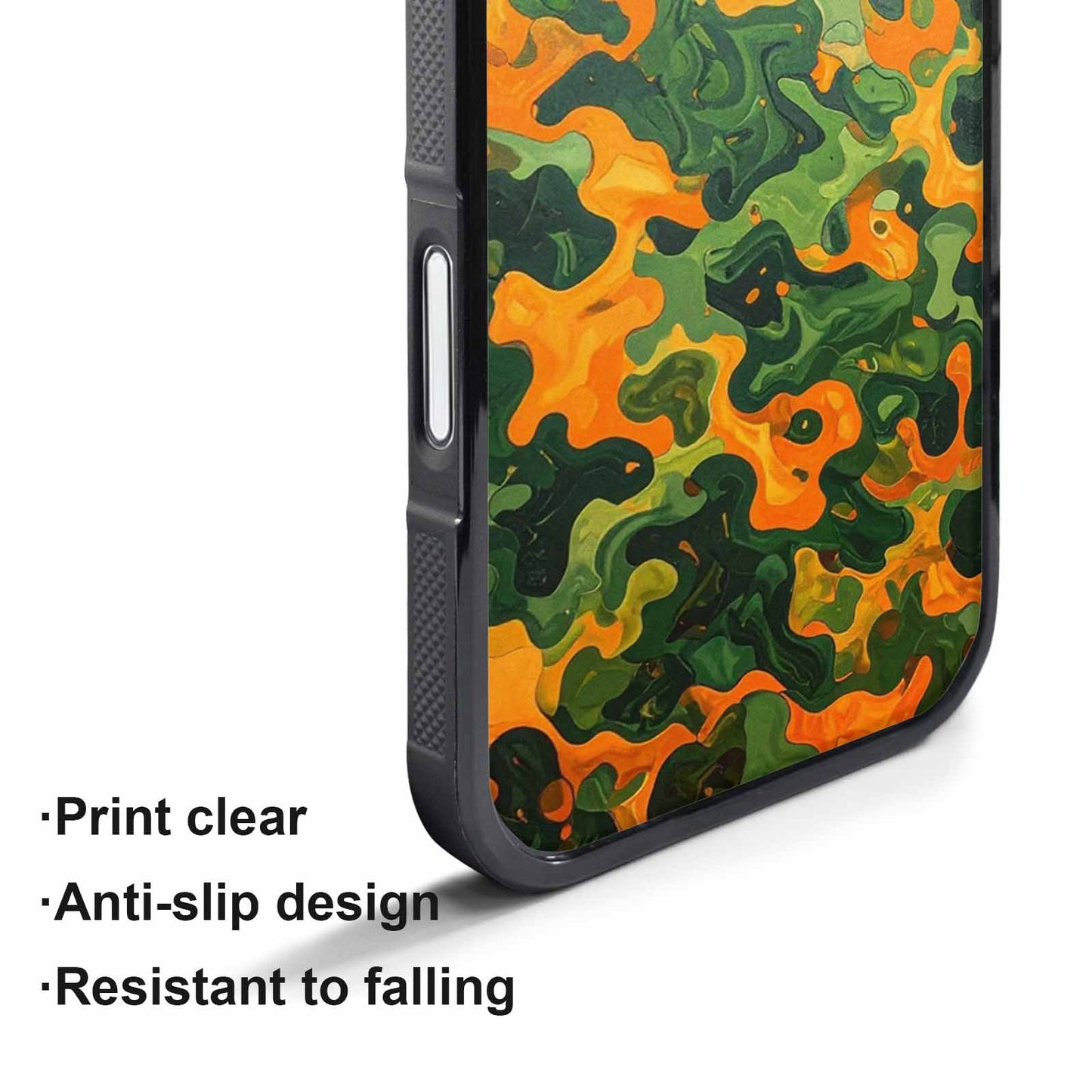 iPhone 17 Pro Case — Small Military Camouflage Blotch Pattern Camo, Custom Art Phone Cover