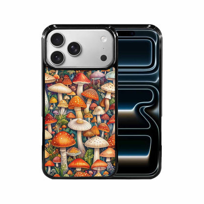 iPhone 17 Pro Max Case — Mushrooms (general) Mushrooms Pattern Original Art, Personalized Phone Case