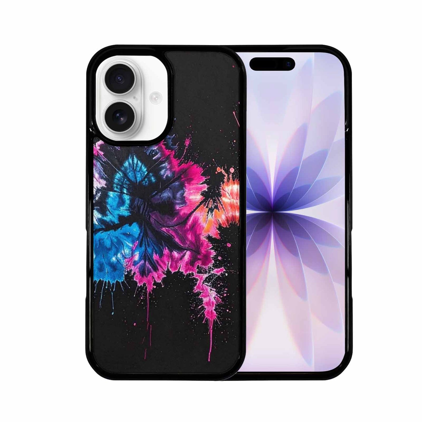 iPhone 17 Case — Black And White Style Tie Dye, Custom Print Case Cover