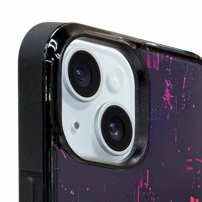 iPhone 15 Plus Case — Glitch Dark Art Seamless Pattern Vibrant, Unique Phone Case Design