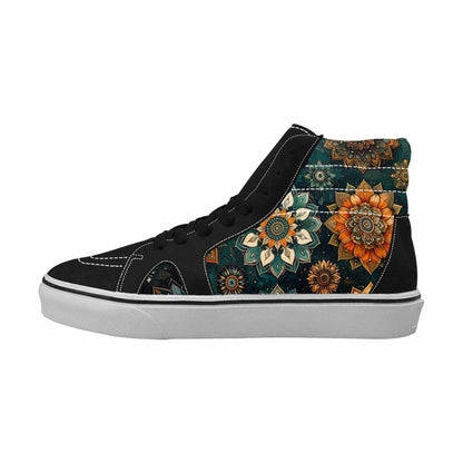 WOMEN'S Mandala High Top Canvas Cottagecore Custom Shoes