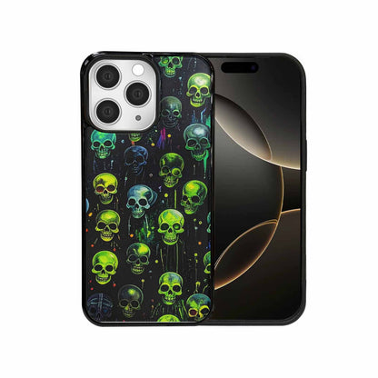 iPhone 15 Pro Max Case — Skeletons Neon Green Glowskele Egb, Personalized Phone Case