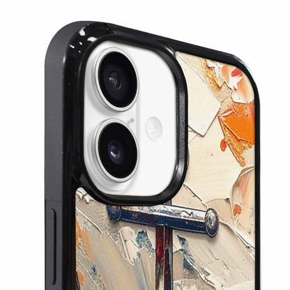 iPhone 17 Case — Chrome Bling Anchor Original Art, Customized Protective Case