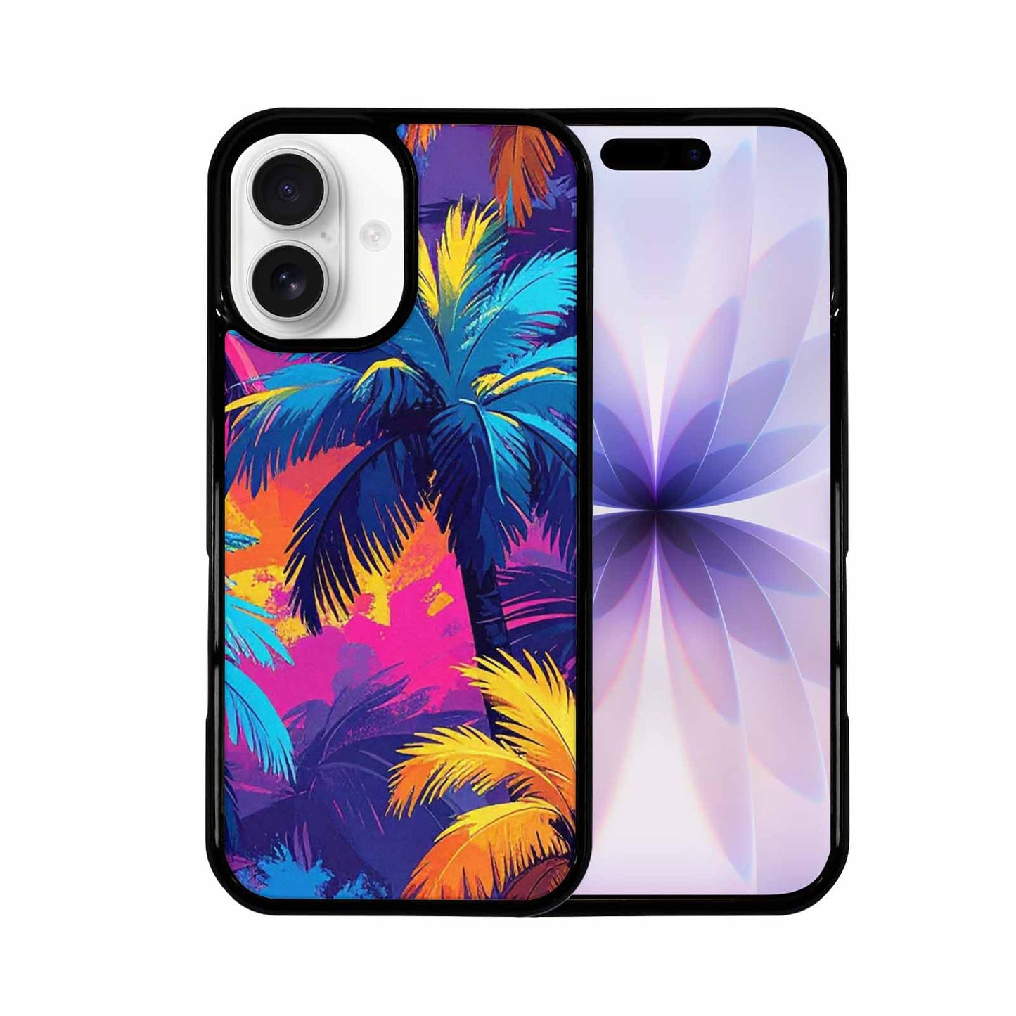 iPhone 17 Case — Chrome Bling Palm Original Art, Custom Printed Phone Case