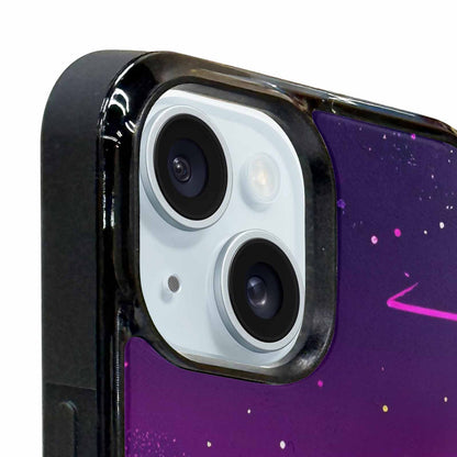 iPhone 15 Plus Case — 1980s Neon Cartoon Art Pattern, Unique Phone Case Design