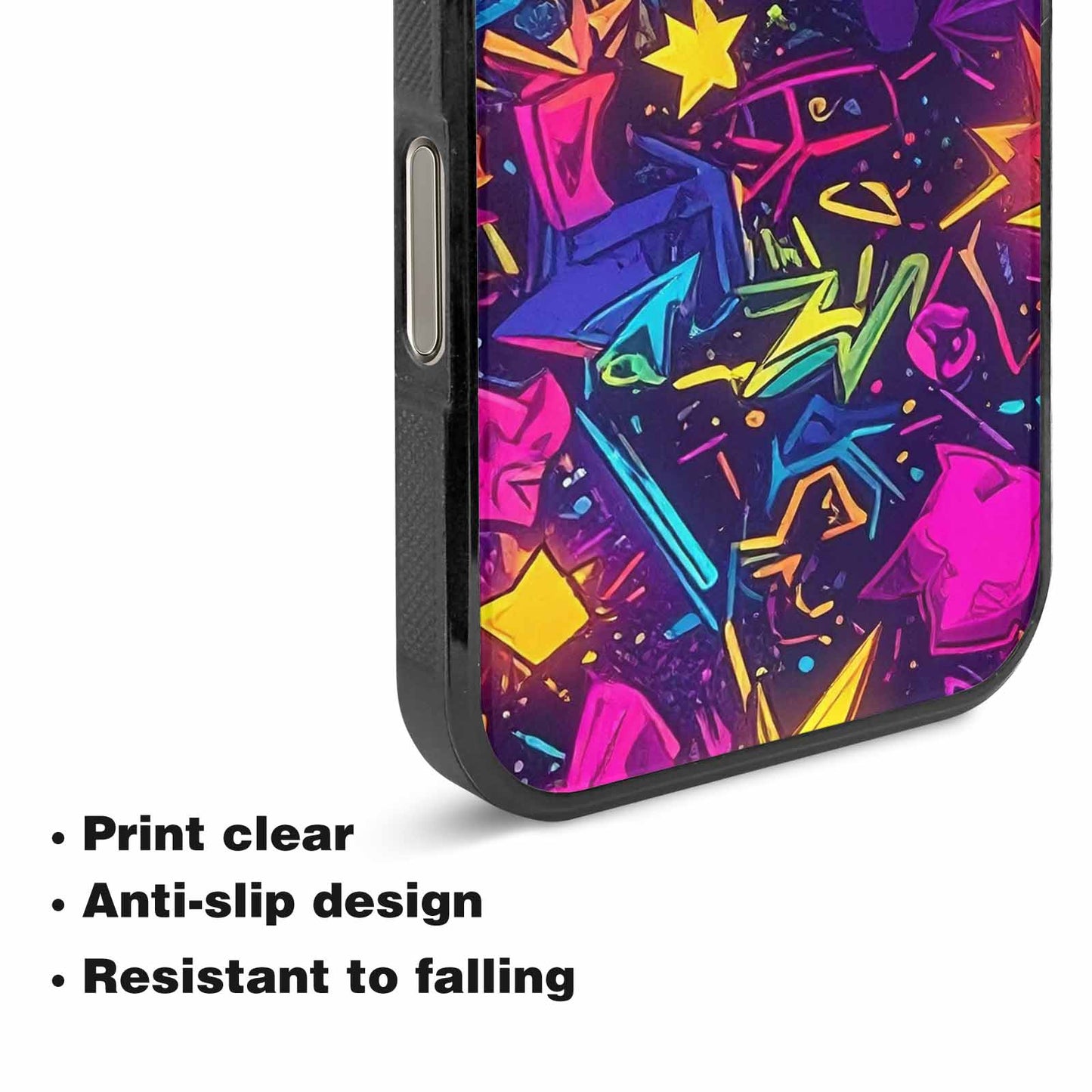 iPhone 16 Pro Case — 80s Retro Motif 80s Retro Motifs, Original Design Phone Case