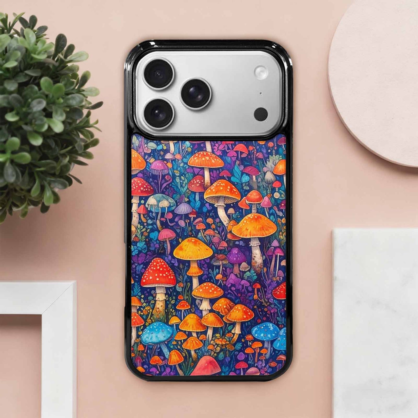 iPhone 17 Pro Max Case — Mushrooms (general) Mushrooms Pa Original Art, Custom Print Case Cover