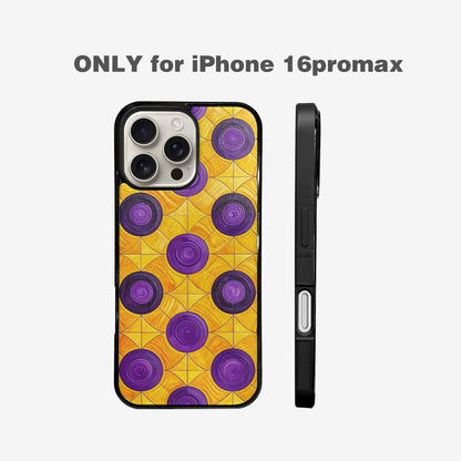 iPhone 16 Pro Max Case — Intersex Flag Color Theme Small Rainbow, Original Design Phone Case