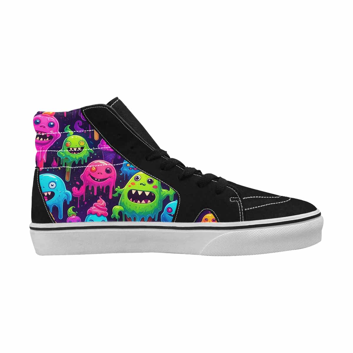 MEN'S Ice Cream Monsters  High Top Canvas Surreal Shoes