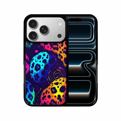 iPhone 17 Pro Case — Leopard Print Neon Seamless Pattern Animal, Custom Designed Case Cover