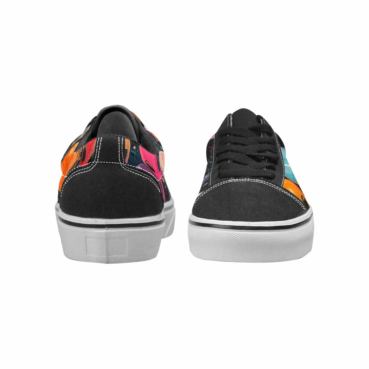 WOMEN'S Aliens  Marble Aliens Lace-Up Canvas Melting Art Sneakers