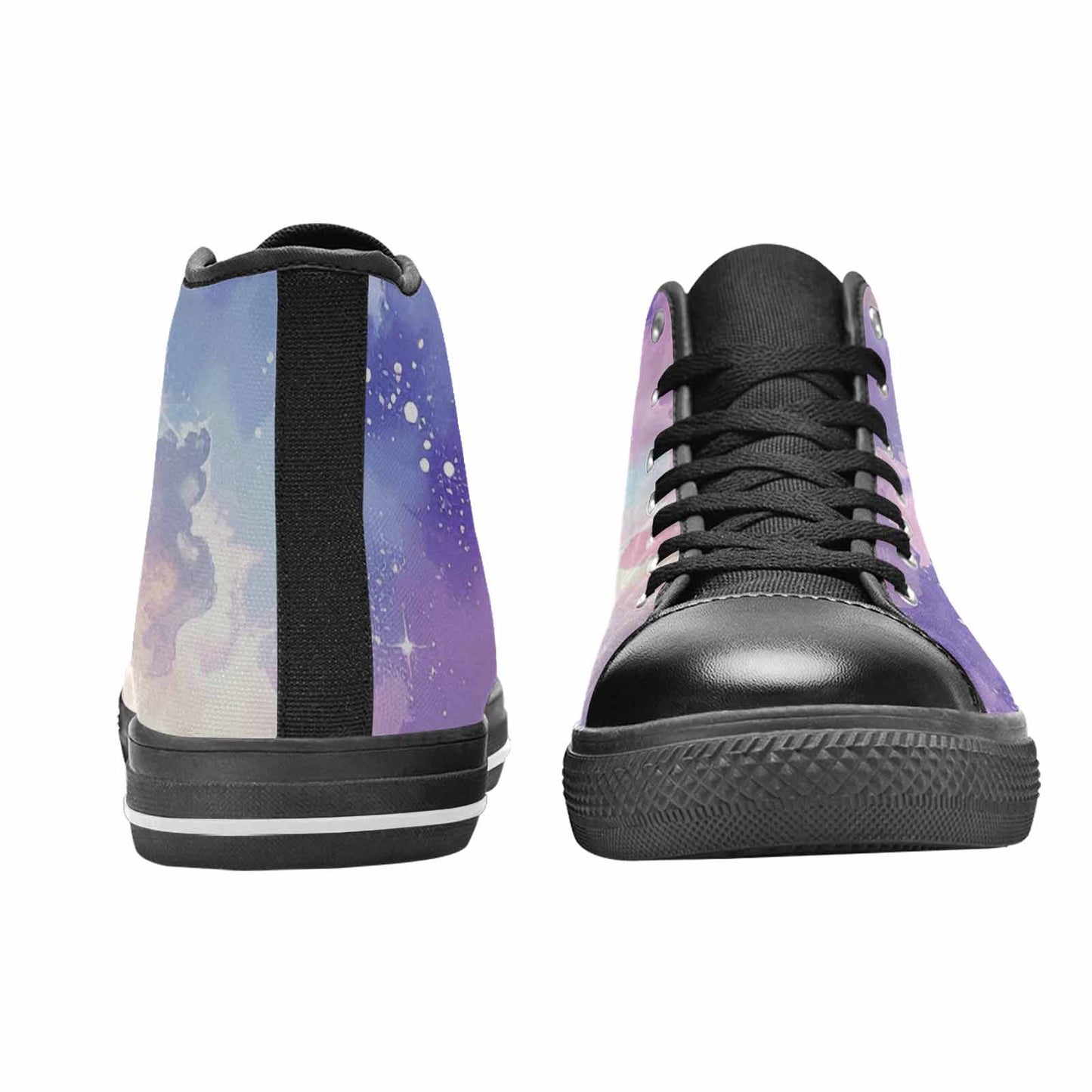 MEN'S Galaxy Art - High Top Canvas Wallpaper Art Shoes