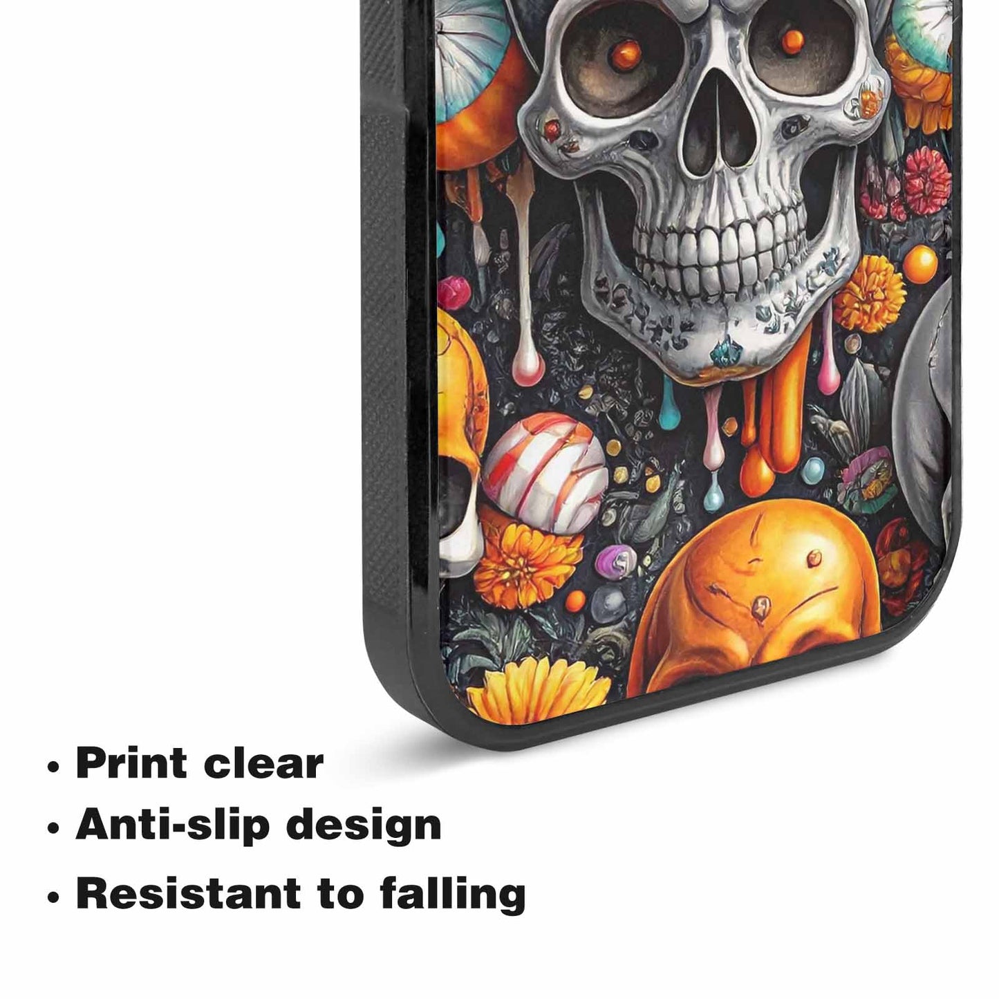 iPhone 15 Plus Case — Greyscale Black And White Dark Black, Unique Phone Case Design