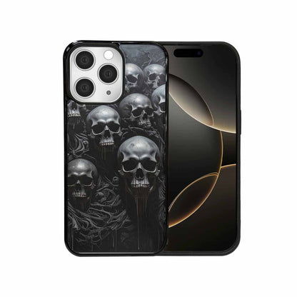 iPhone 15 Pro Max Case — Grey Dark Black And Grey Tones, Personalized Phone Case