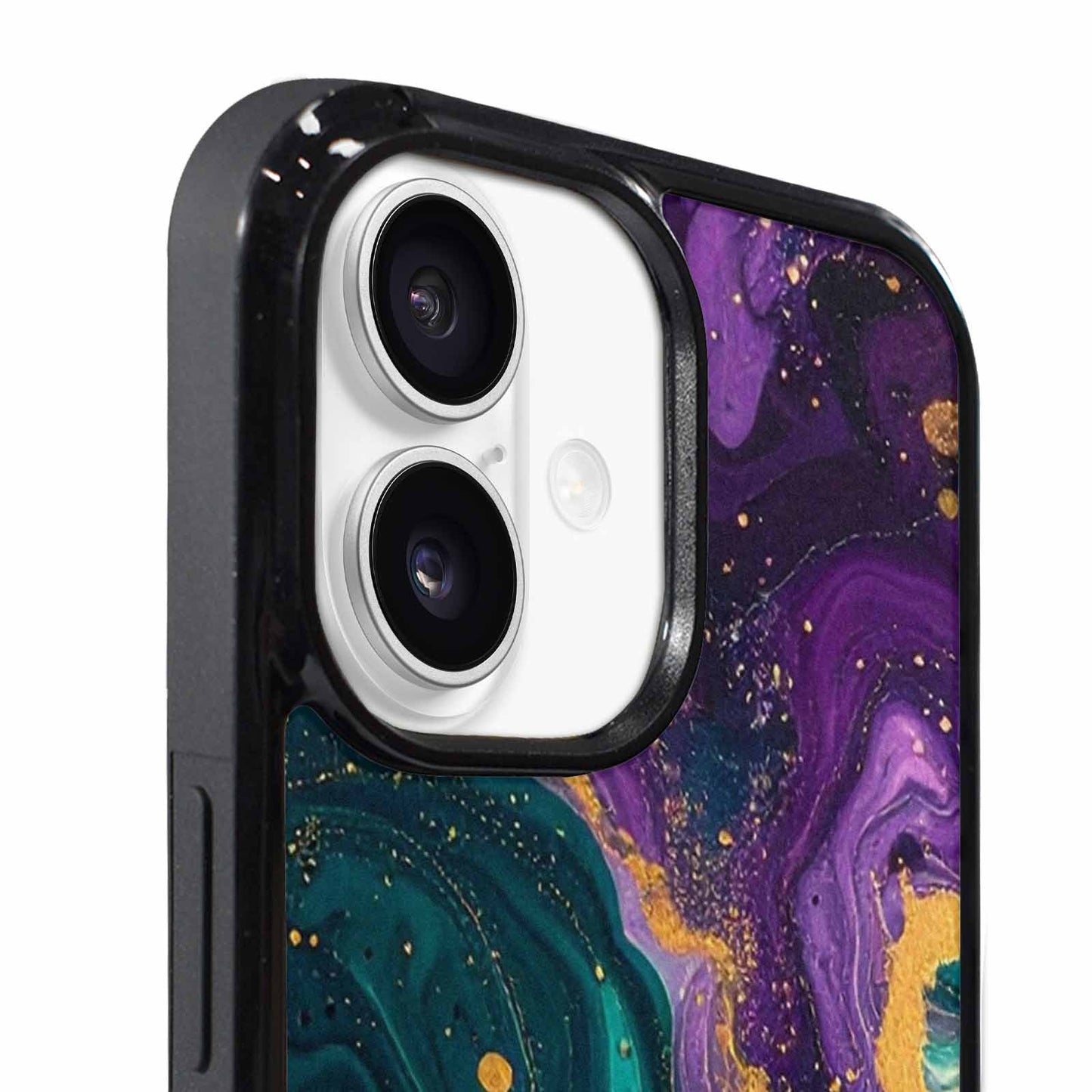 iPhone 17 Case — Marble Galaxy Swirl Galaxy Space, Personalized Phone Case