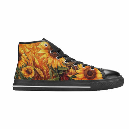 MEN'S Van Gogh-Style Swirl High Top Canvas Vivid Shoes